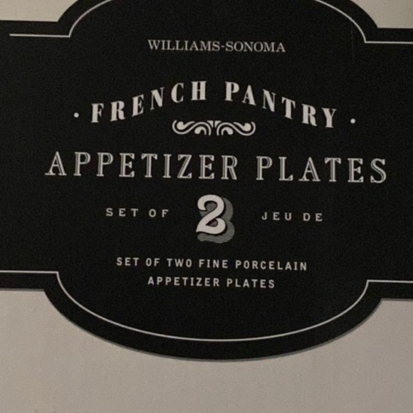 Williams Sonoma French Pantry Appetizer Plates- Set Of 2 - Picture 12 of 16